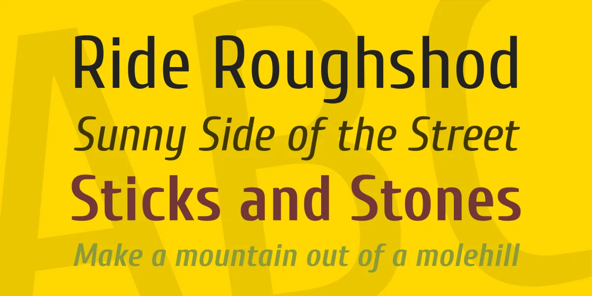 Cuprum Font Family preview 2