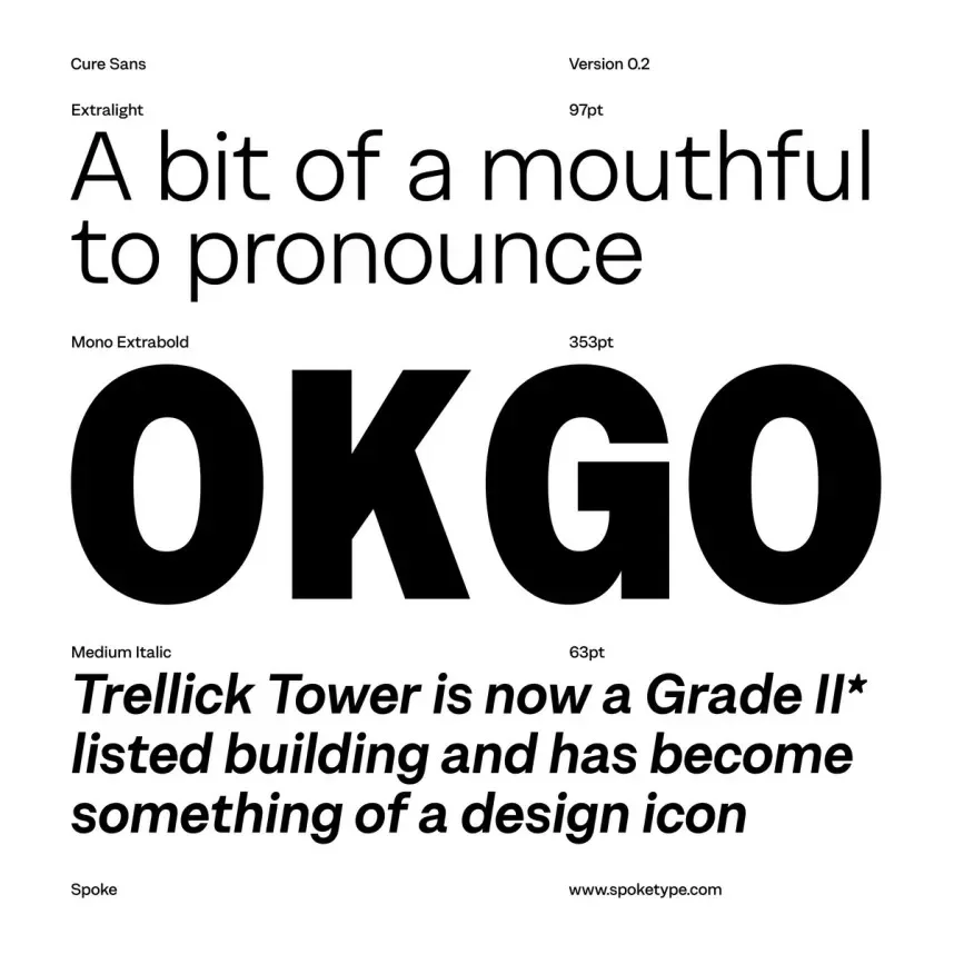 Cure Sans Font Family preview 4