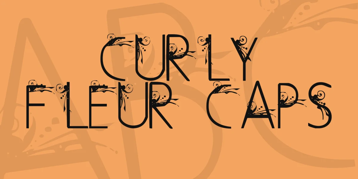 Curly Fleur Caps Font