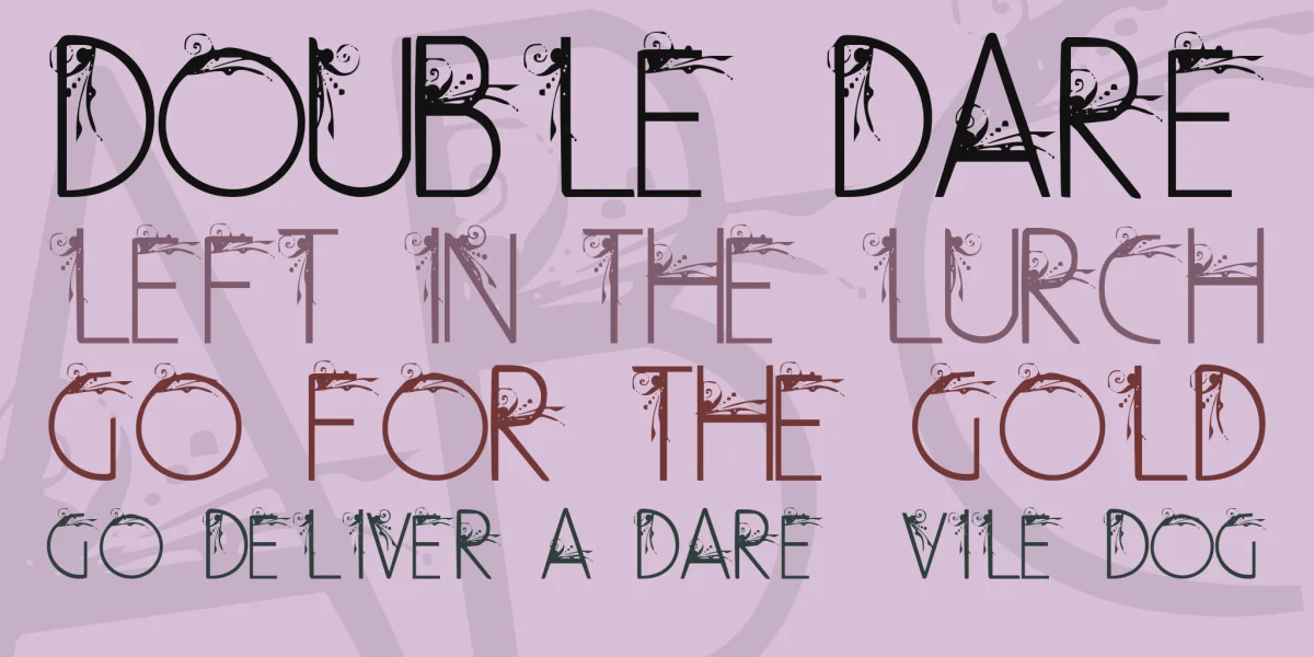 Curly Fleur Caps Font preview 2