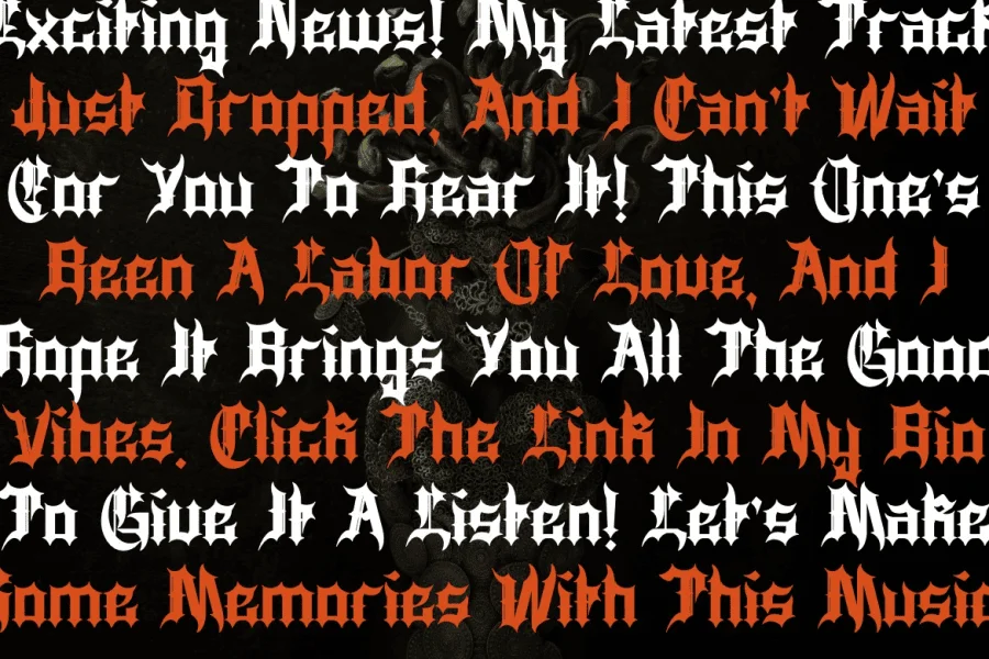 Curseyt Font preview 8