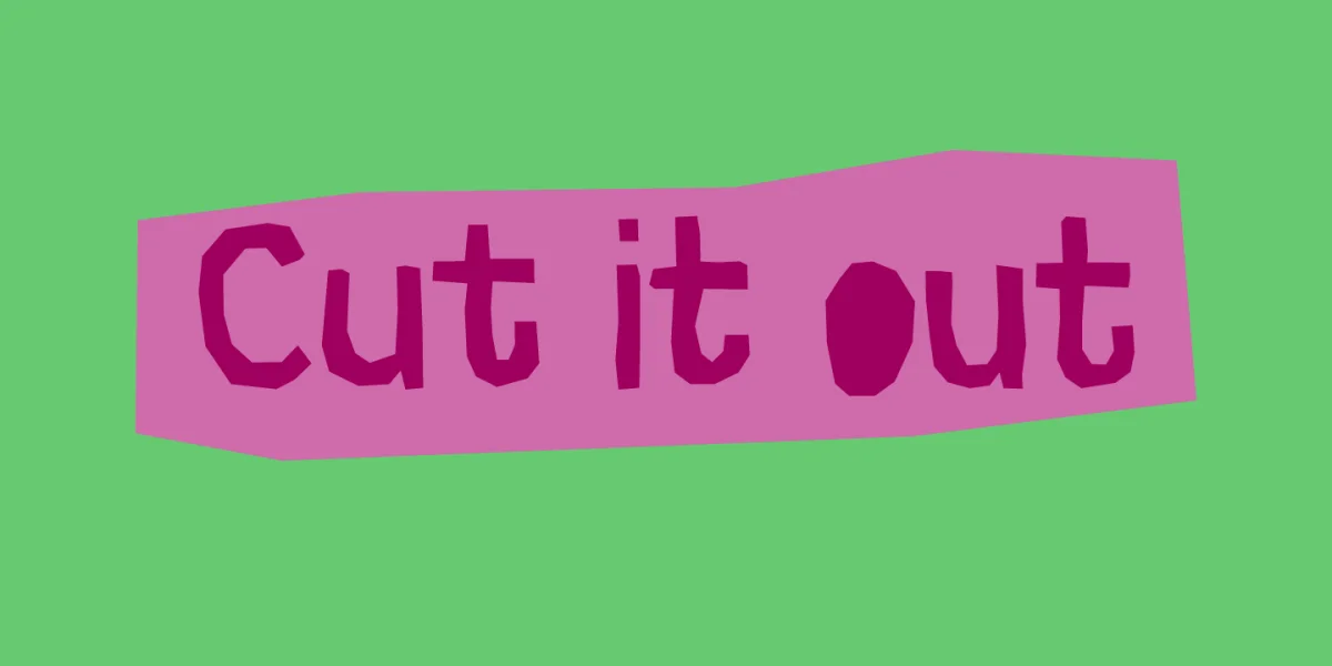 Cut it out DEMO Font preview 2