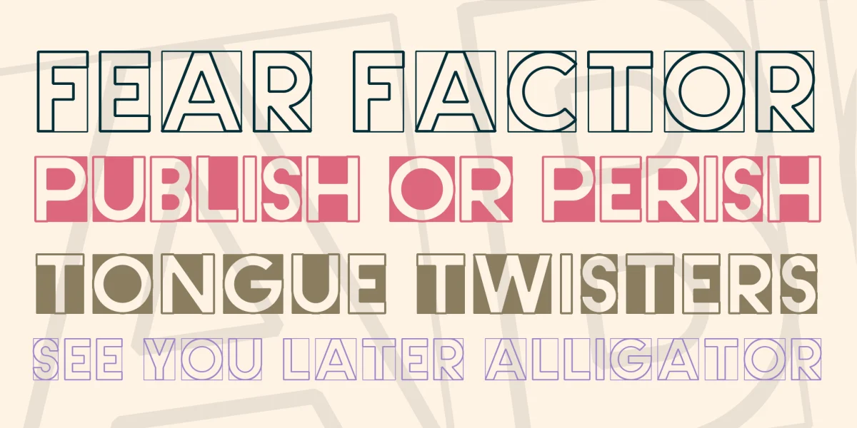 Cut Me Out Font Family preview 2
