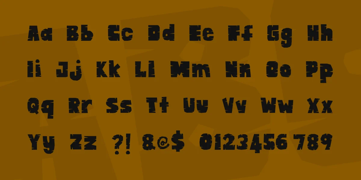 CUTE ANIMAL Font preview 3