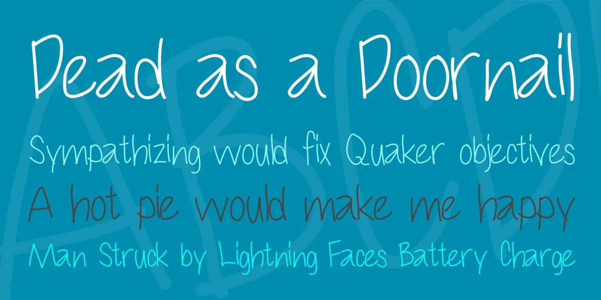 Cuteness Font preview 2
