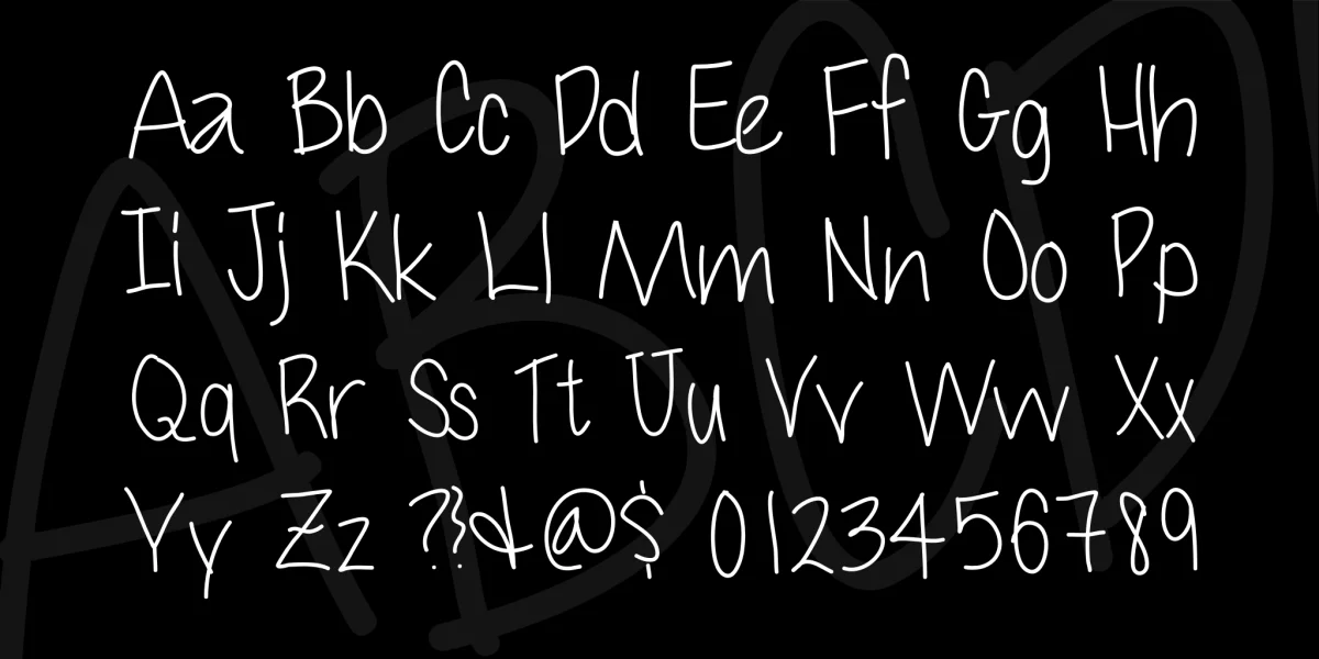 Cuteness Font preview 4