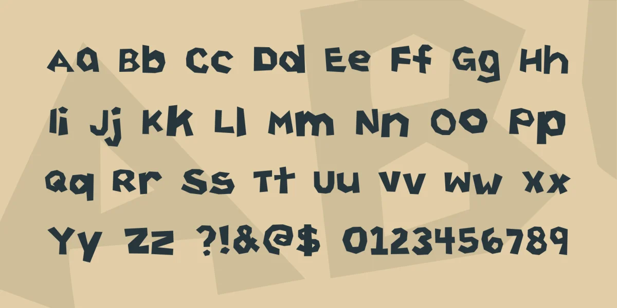 Cutting Corners Font preview 3