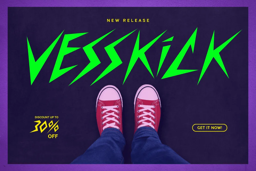Cyber Blast Font preview 8