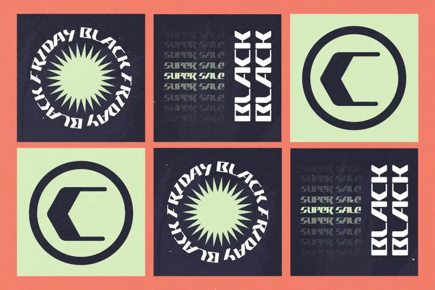 Cyber Motion Font preview 4