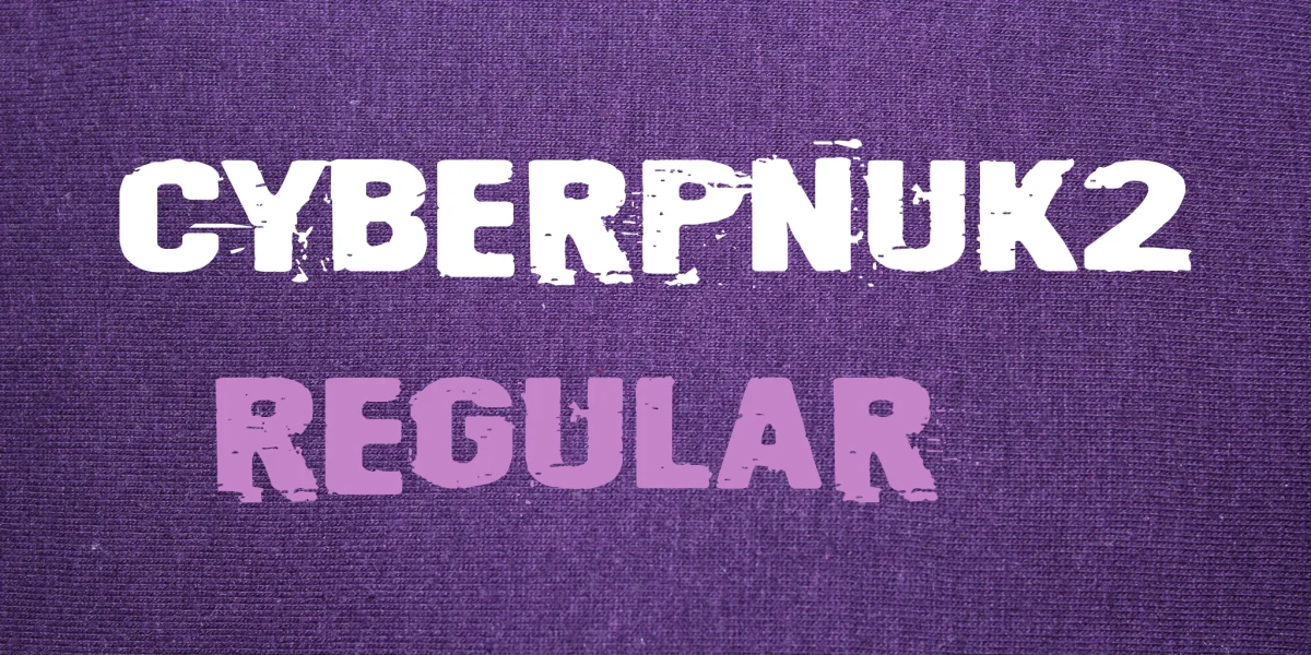 Cyberpnuk2 Font preview 2