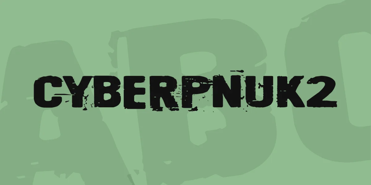 Cyberpnuk2 Font preview 9
