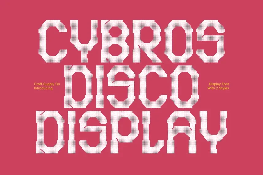 Cybros Disco Font