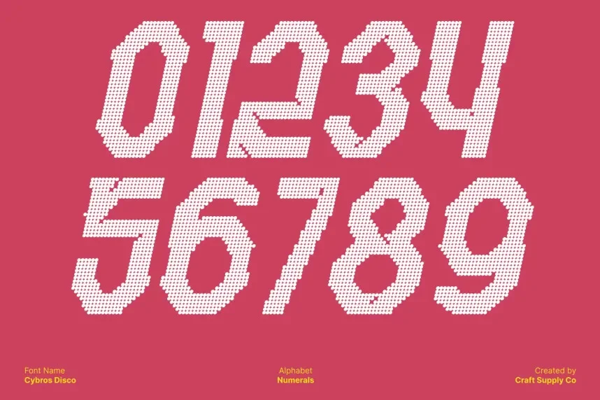 Cybros Disco Font preview 4
