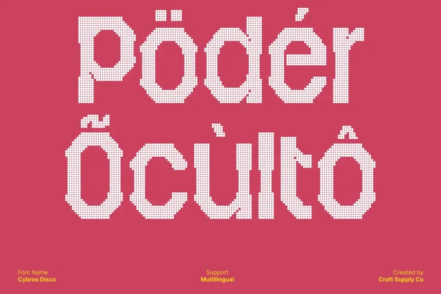 Cybros Disco Font preview 5