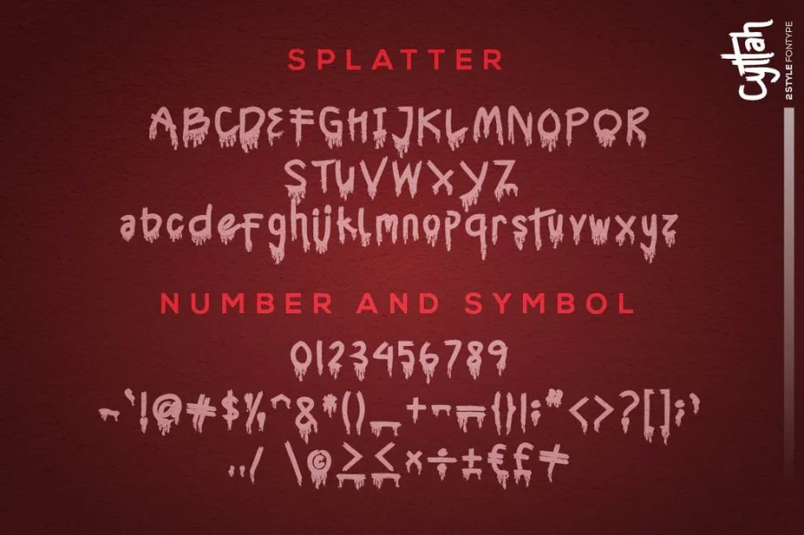 Cyttah Demo Font Family preview 5