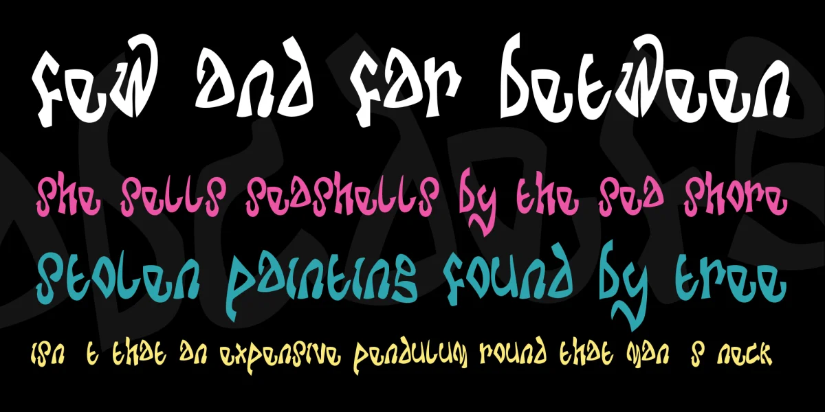 Da Bomb Font preview 2