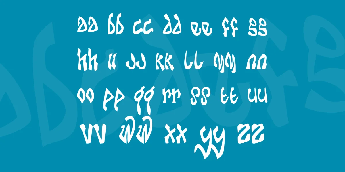 Da Bomb Font preview 4