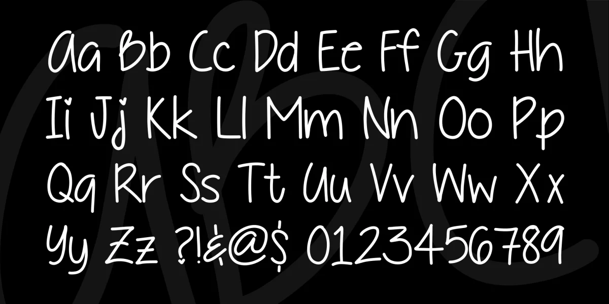 DaddysGirl Font preview 5