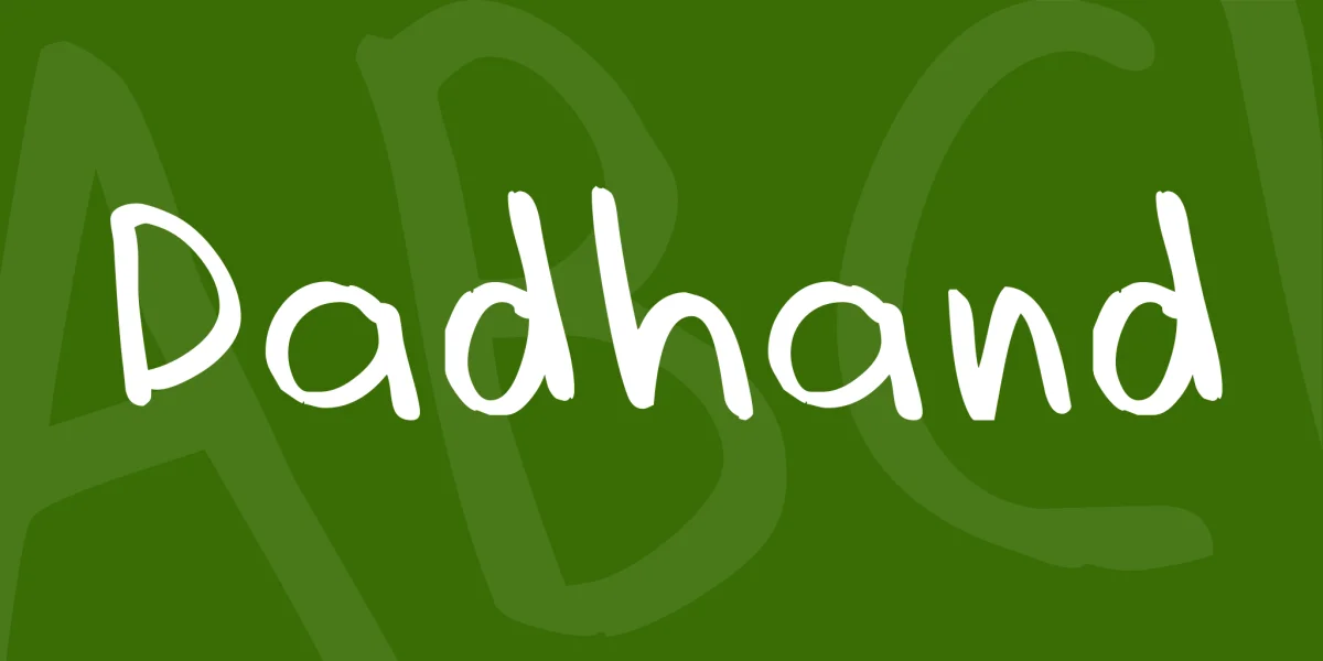 Dadhand Font