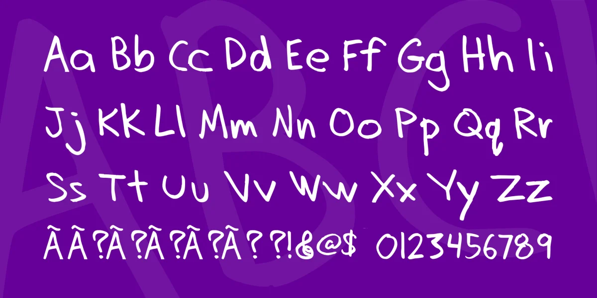 Dadhand Font preview 4