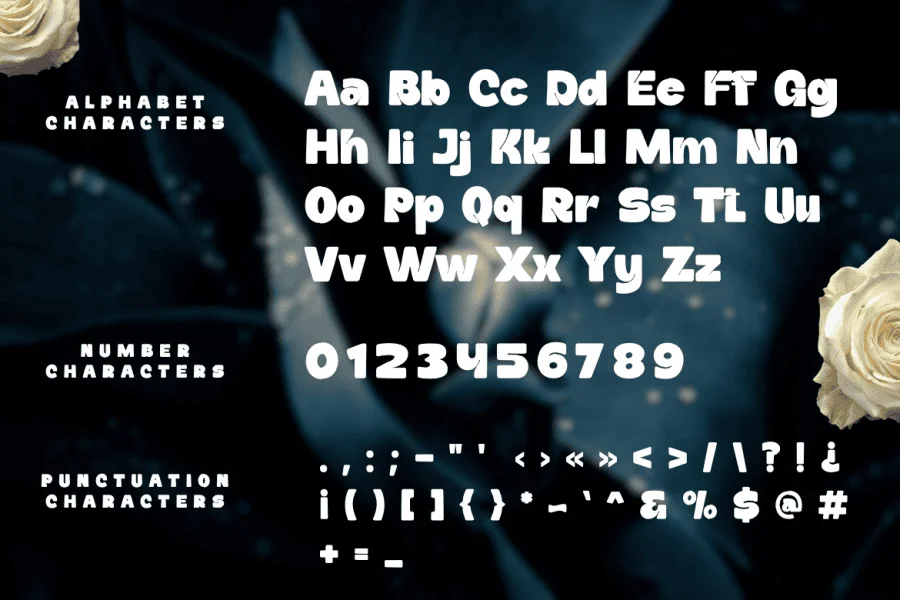 Daffiys Font preview 2