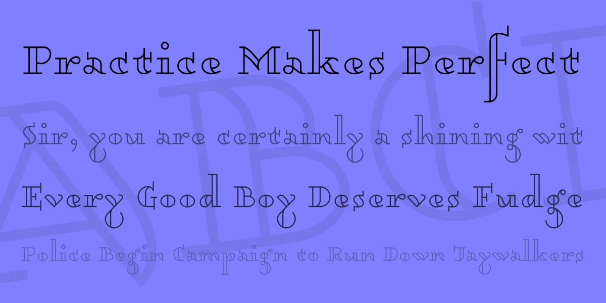 Dagerotypos Font preview 2