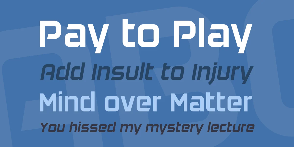 DAGGERSQUARE Font Family preview 3