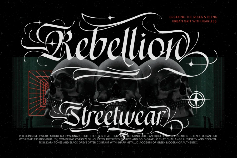 Daigersun Font preview 2