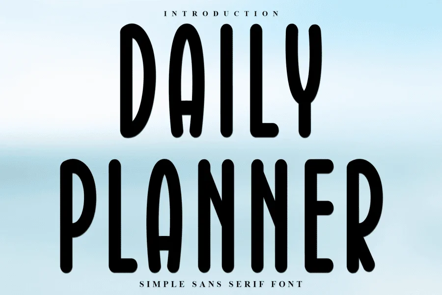 Daily Planner Font