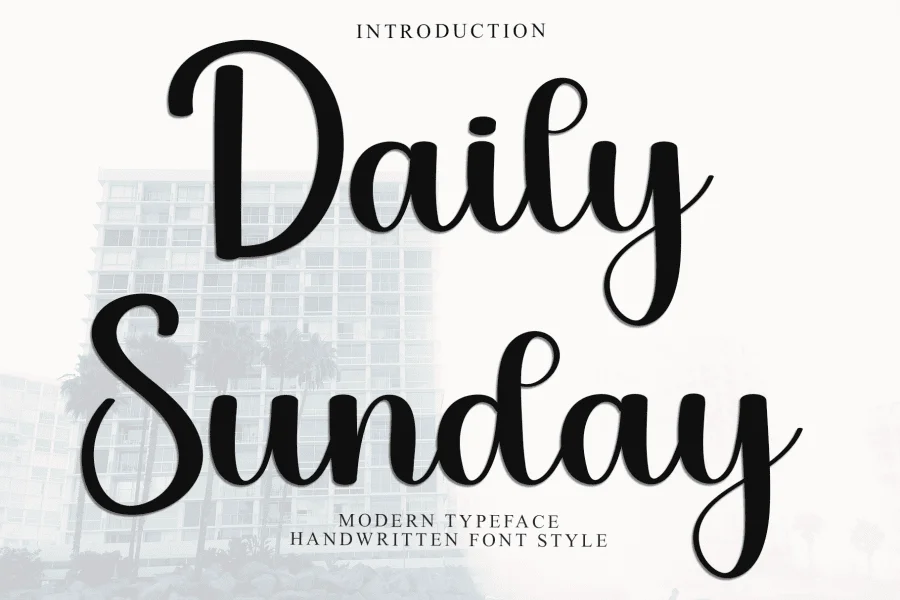 Daily Sunday Font