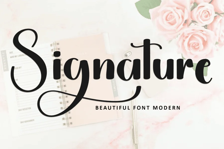 Daisy Magnolia Font preview 3