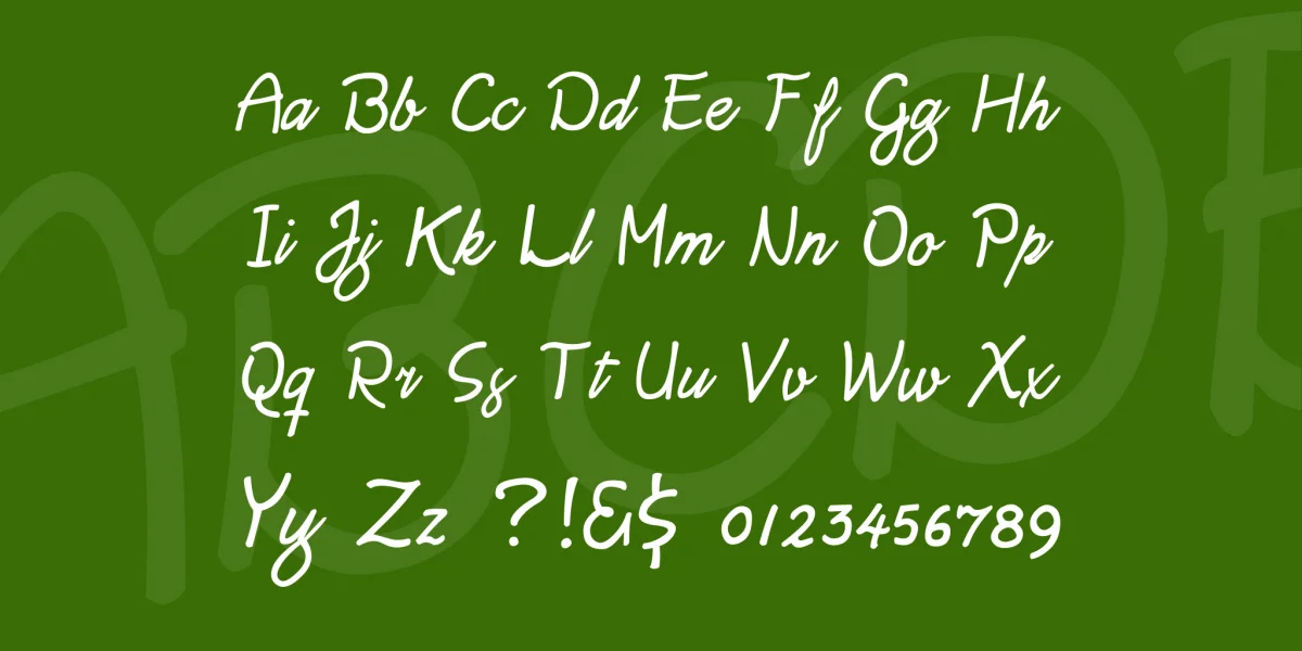 Daisy Script Font preview 5