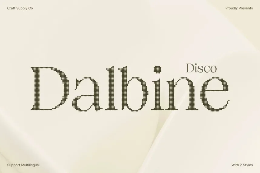 Dalbine Disco Font preview 2