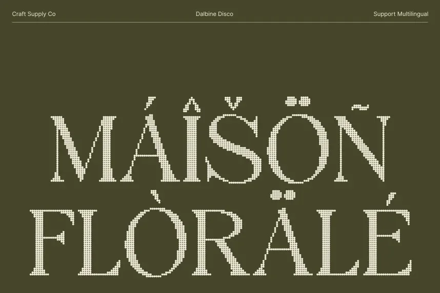 Dalbine Disco Font preview 5