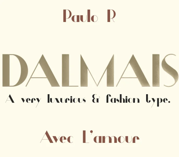 Dalmais Font preview 2