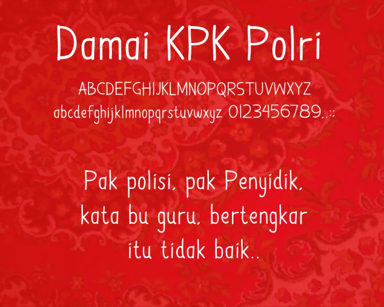 Damai Kpk Polri Font