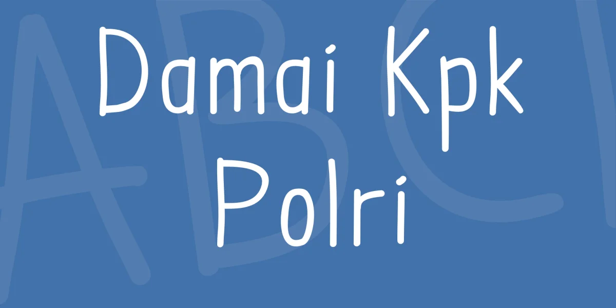 Damai Kpk Polri Font preview 2