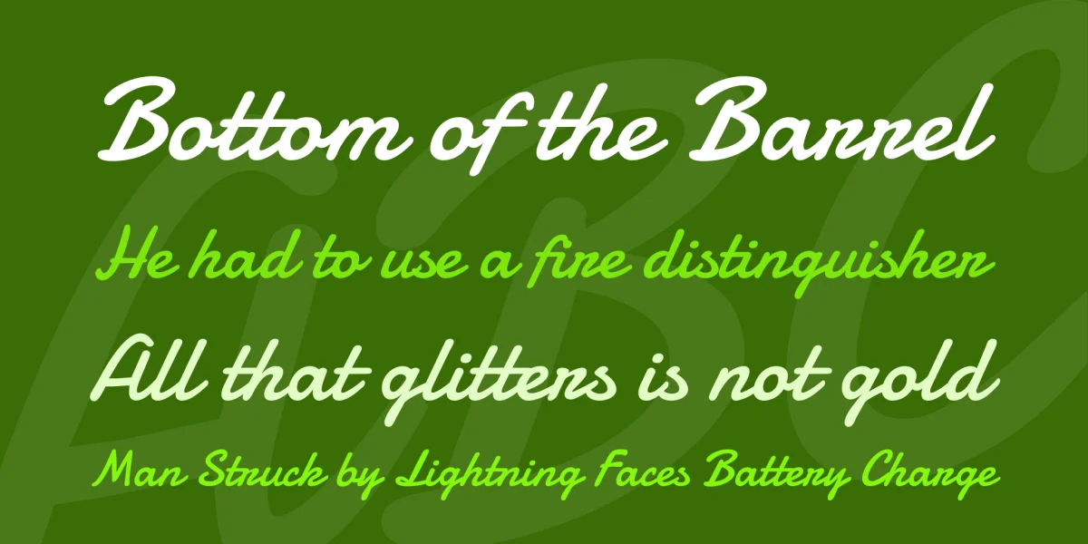 Damion Font preview 2