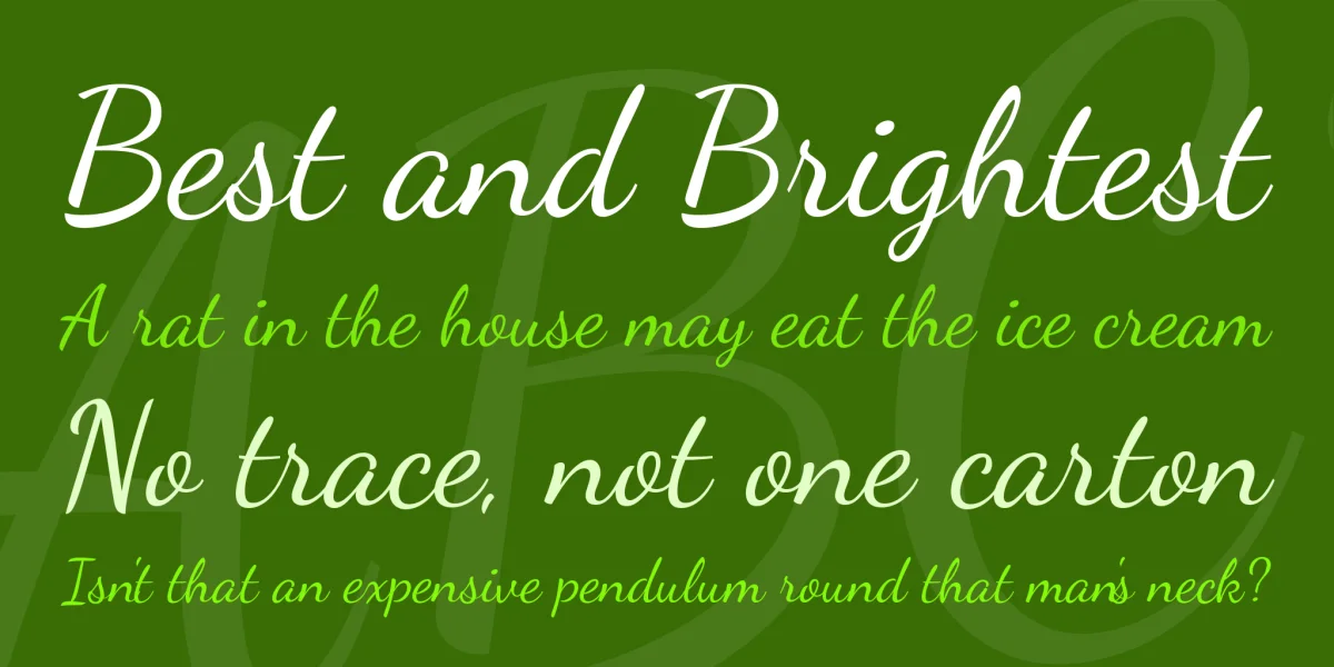 Dancing Script Font Family preview 3