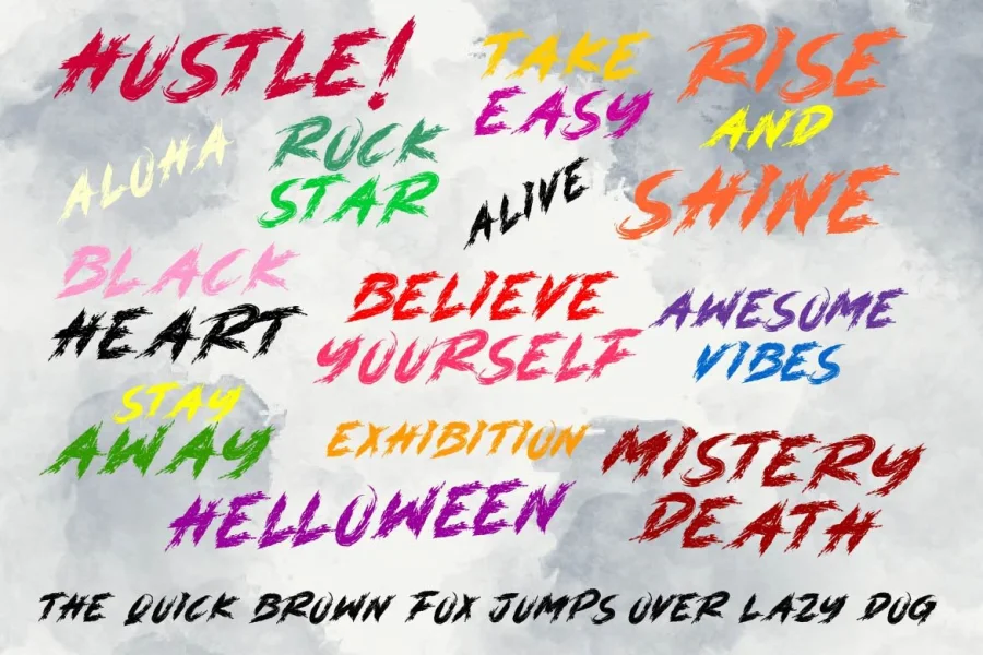 DANGER ZONE Font preview 3