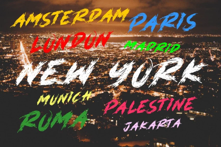 DANGER ZONE Font preview 5