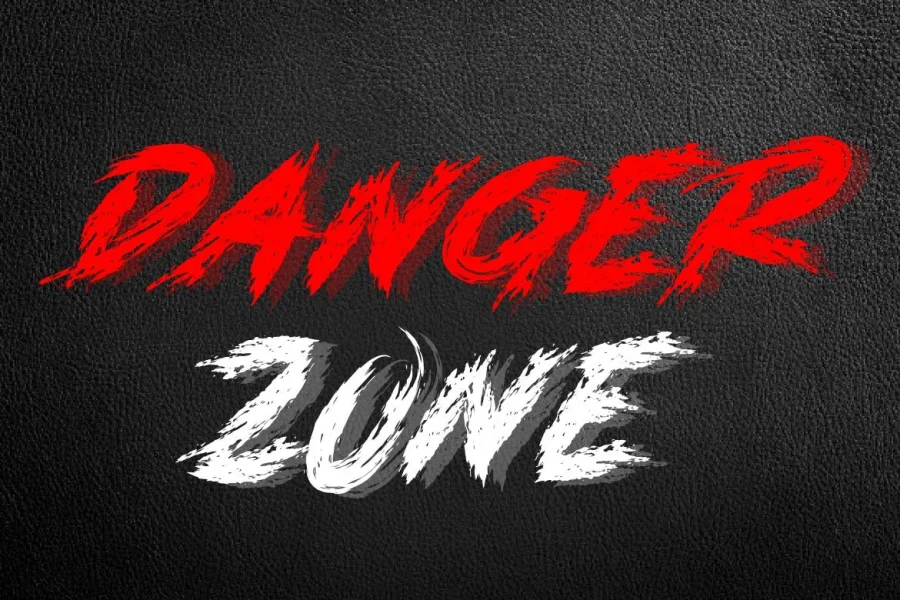 DANGER ZONE Font preview 6