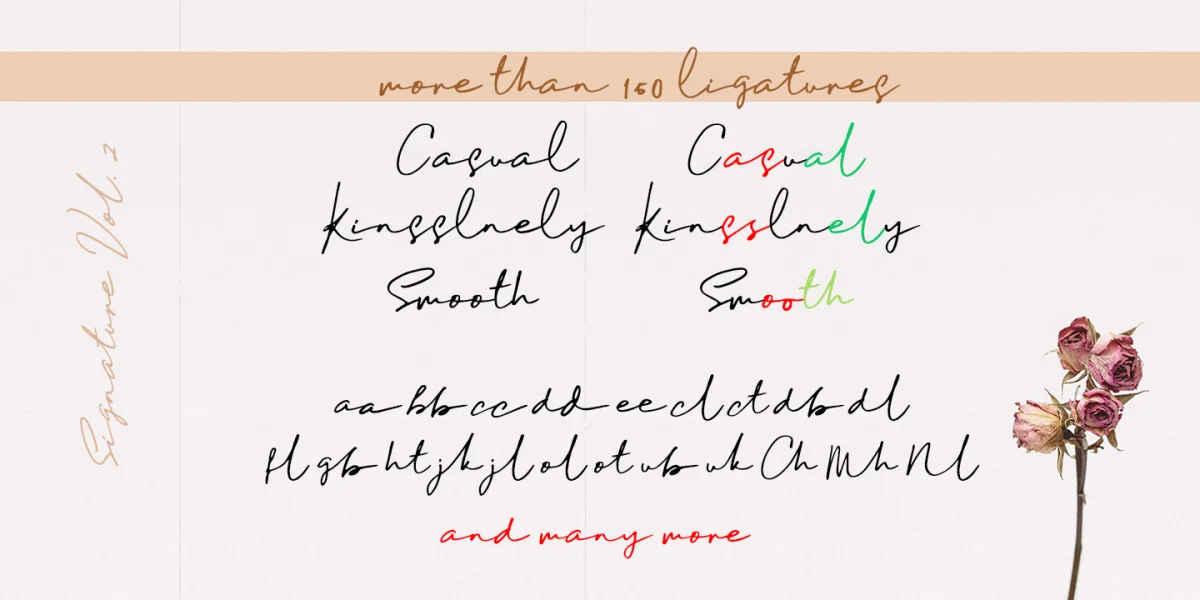 Daniels Signature Font preview 11