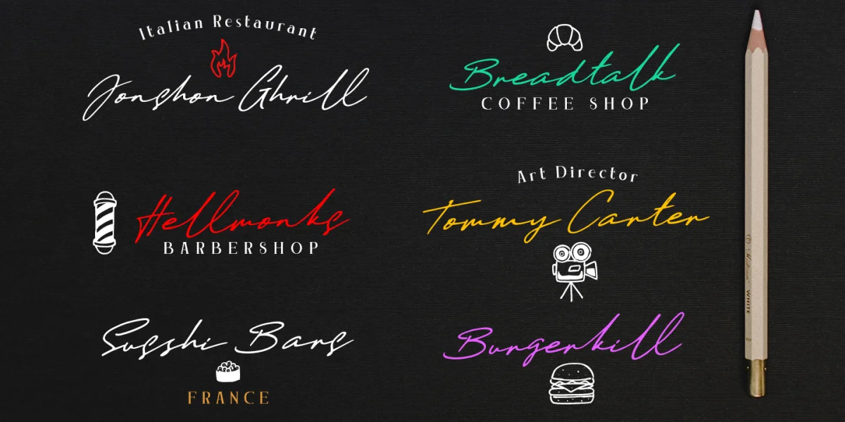 Daniels Signature Font preview 12