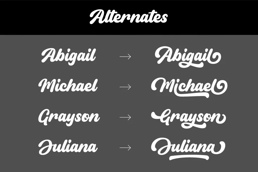 Dantene Font preview 12
