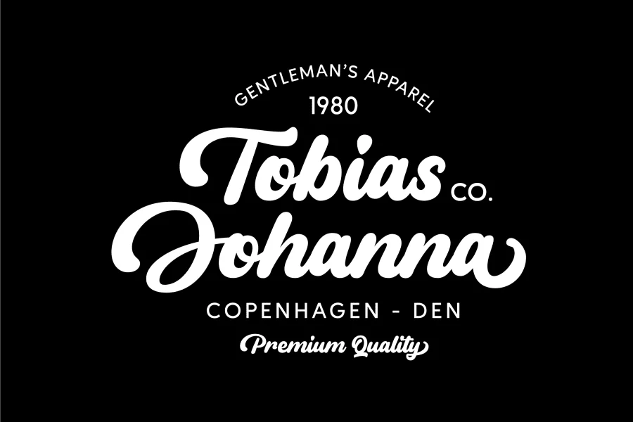 Dantene Font preview 2