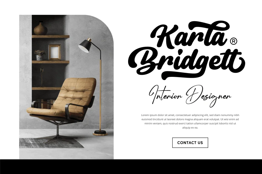 Dantene Font preview 3