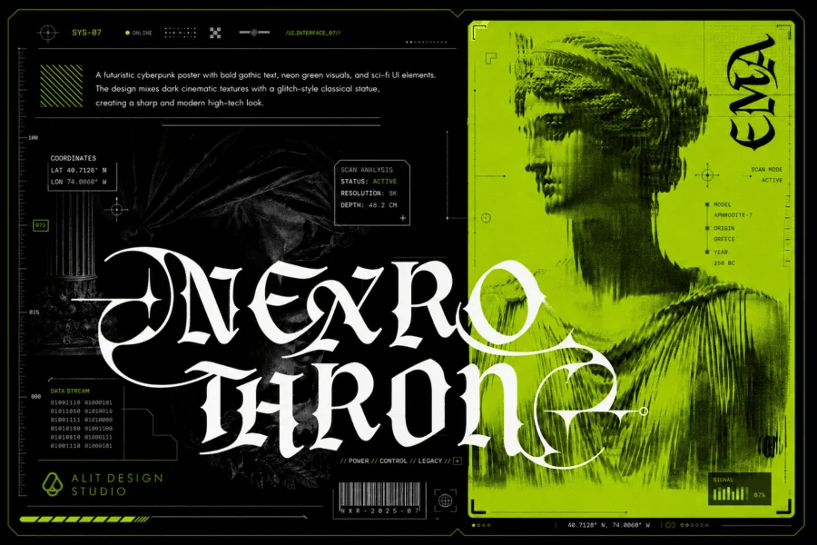 Dark Hermes Font preview 5