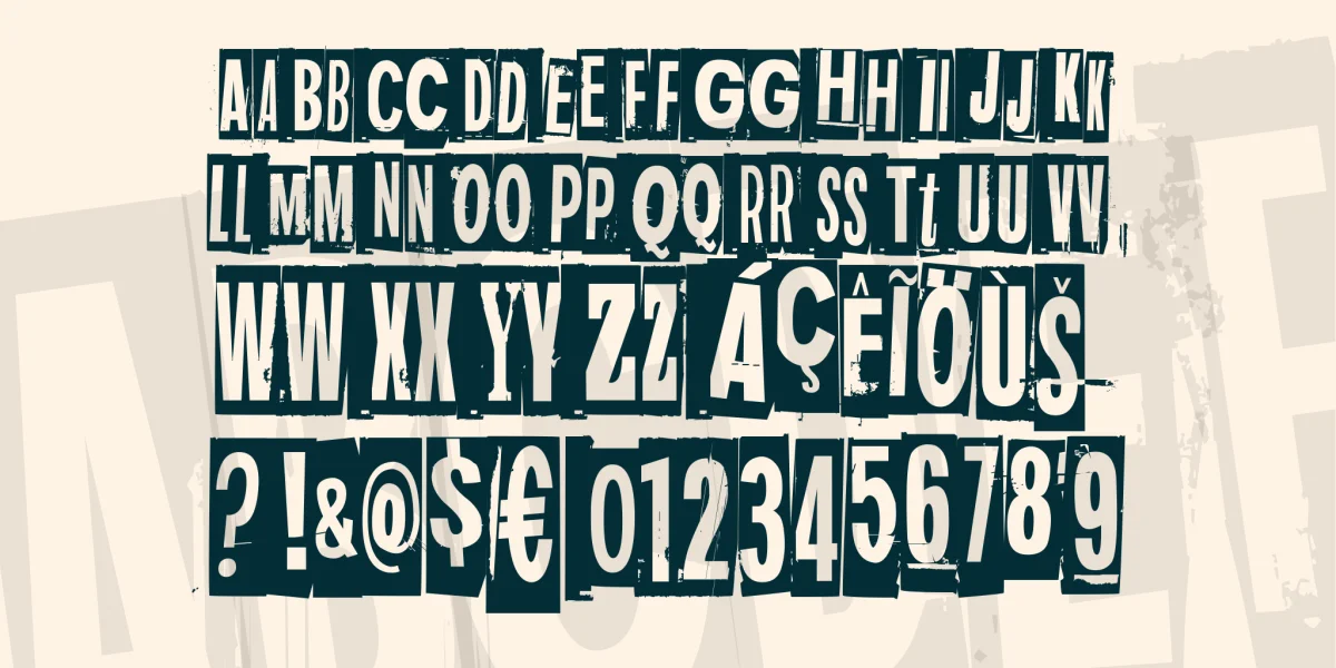 Dark monday Font Family preview 3