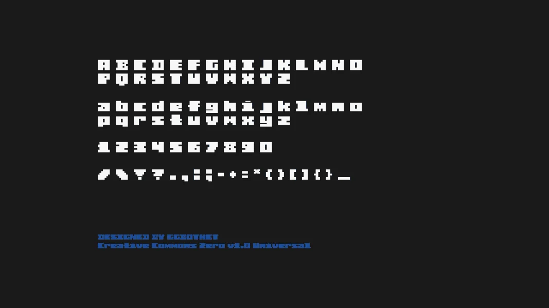 DarkByte Font preview 3
